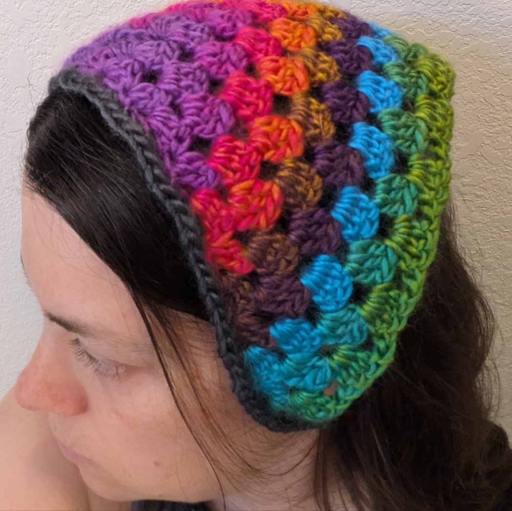 Multicolor Crochet Hair Band - Picture 3 of 6